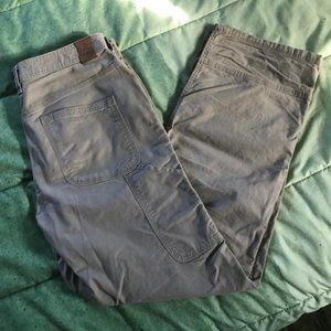 Prana Men's Cargo Khaki Utility Pants Durable Work Outdoor Hiking Sz 34 x 32